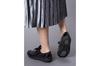 Pansy 4939 Rain Step Rain 3E Waterproof Size Smooth Black Shoes, Women's, Sneakers, 24.0cm,