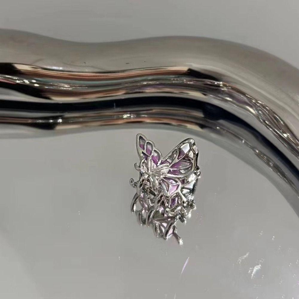 Hollow Animal Hair Clip Y2k Butterfly Hairpin Elegant Mini Butterfly Hair Claw Party