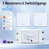 Tuya Wifi Switch 433MHz Universal Breaker 1/2/3 Gang Wireless Wall Switch Remote Voice Control Support Smart Life,Alexa,Google