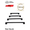 224mm Metal Black Drawer Handles Cabinet Kitchen Furniture Handle 1 Piece ( 22.4 Cm )