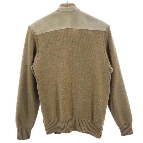 STYLE WISE 80s vintage Suede knit Jacket S tea Men's Used