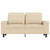 Corner Sofa Set with Cushions 5 Pcs Natural and Cream