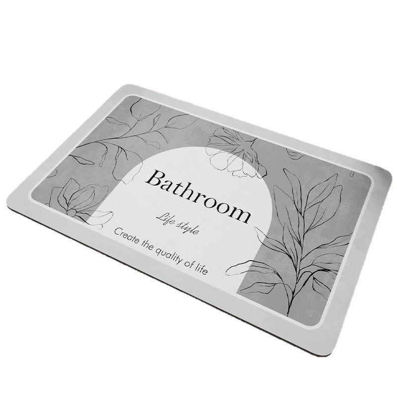 Soft Diatom Mud Quick-Dry Absorbent Bathroom Mat - Non-Slip Foot Pad for Doorways and Toilets