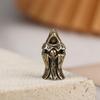 Undead Skull Brass Knife Beads Edc Outdoor Diy Paracord Handmade Woven Lanyard Pendants Umbrella Rope Bracelets Charms Accessory