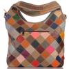 Echtleder Shopper Bag in Pachwork Design