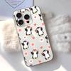 Cute Cartoon Penguin Phone Case For Transparent IPhone 17 Air 11 12 13 14 15 16 17 Pro Max Plus Shockproof Soft Cover