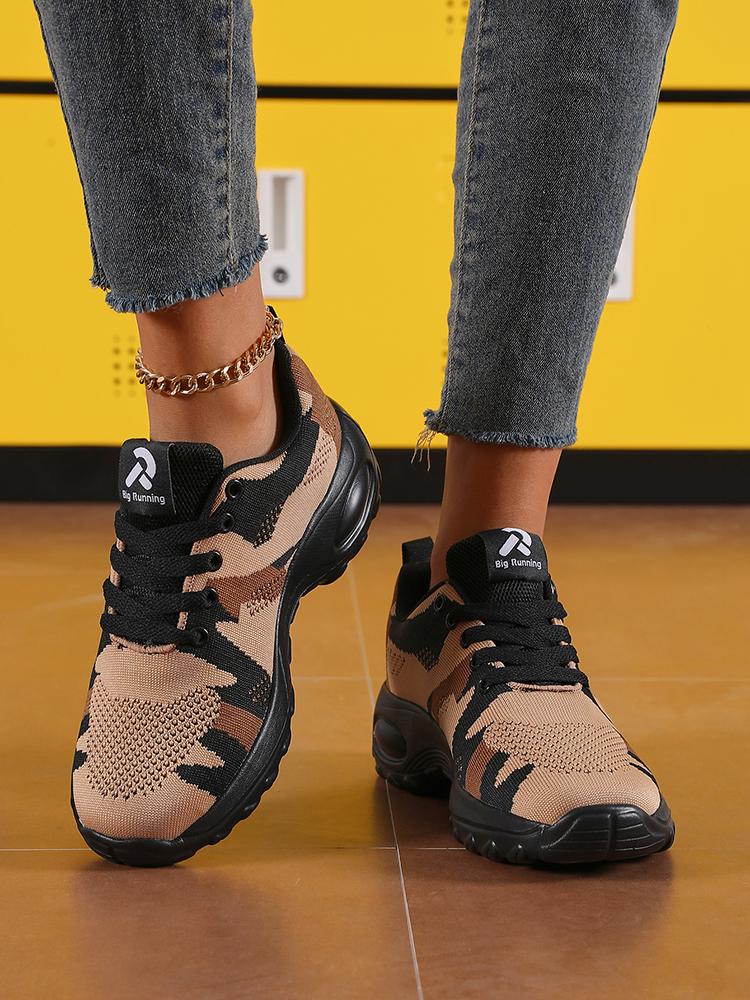 

Outdoor Off-road Walking Shoes Unisex Flat Casual Running Shoes, Military Green Lace Up Hiking and Mountaineering Series 36