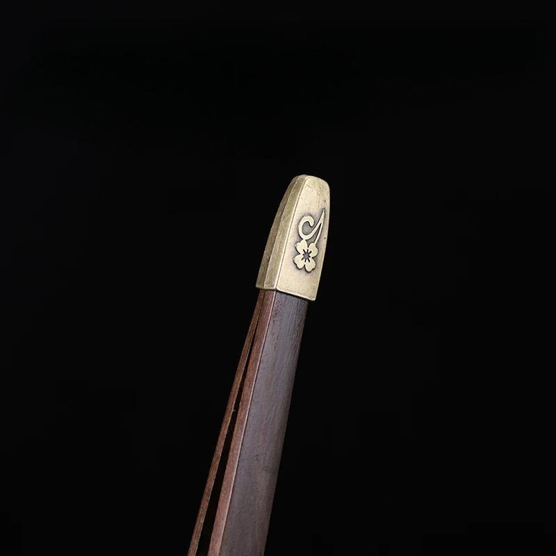 1pc Sandalwood anti drop tea clip  Wooden Tweezer Teacup Clip Non-slip Sawtooth Tea Tweezers KungFu tea set accessories