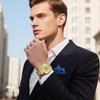 OLEVS Automatic Skeleton Men's Watch Gold Band Gold Dial Luxury Waterproof Mechanical Dress Watch