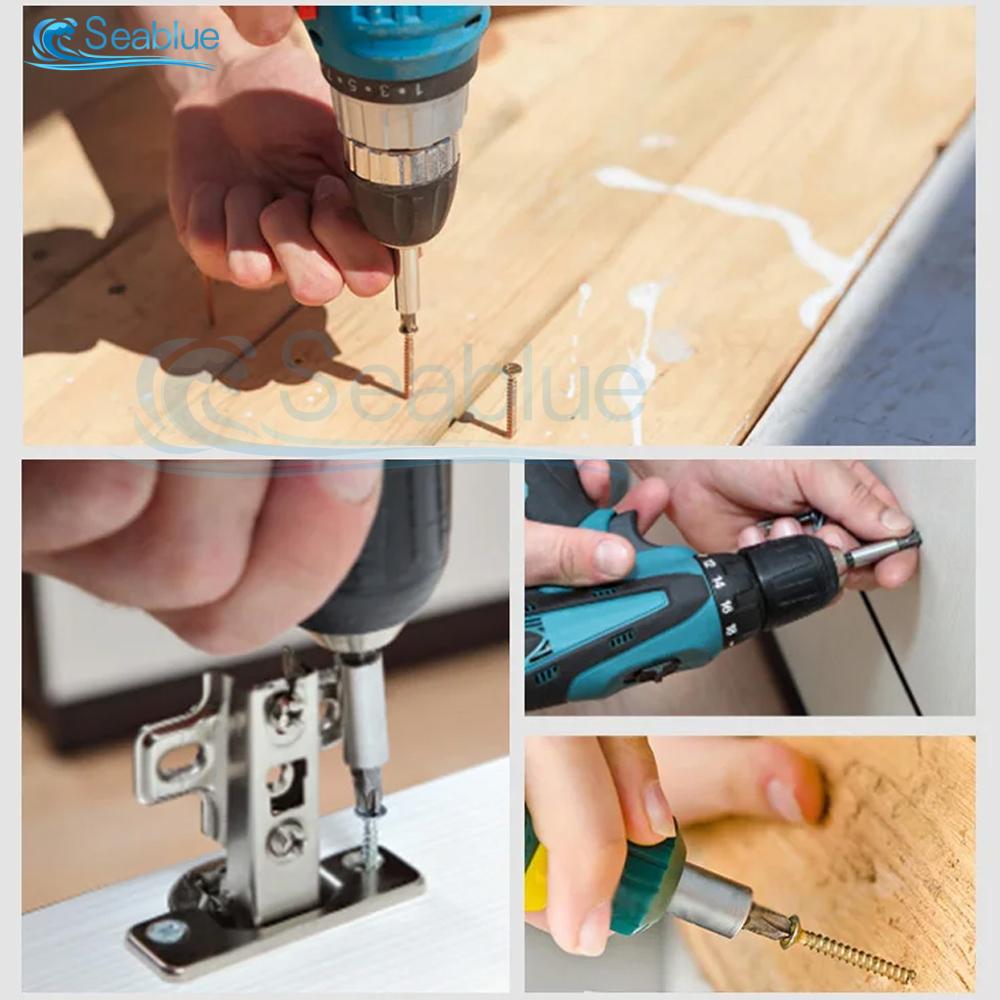 33Pcs Magnetic Extension Bit Holder Screwdriver Bits Set Quick Release Bit Holder For Electric Screwdriver Bit Accessories