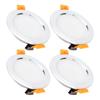 4pcs 4in Ceiling Light Round LED Downlight DC 12V 3W White RV Modification Accessories for Caravan Y
