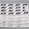 AAXW1 3D ABS Chrome Black EXPLORER Letters Car Front Hood Emblem Badge Sticker for Explorer 2011-2019 Car Styling Accessories