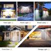 288/278LED Outdoor Solar Lights 4 Heads Adjustable Motion Sensor Wall Lamp IP65 Waterproof Garden Outdoor Lighting Wall Lights
