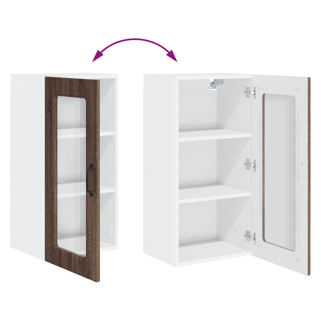 Dishwasher Front Panel Kalmar 2 pcs Brown Oak Effect