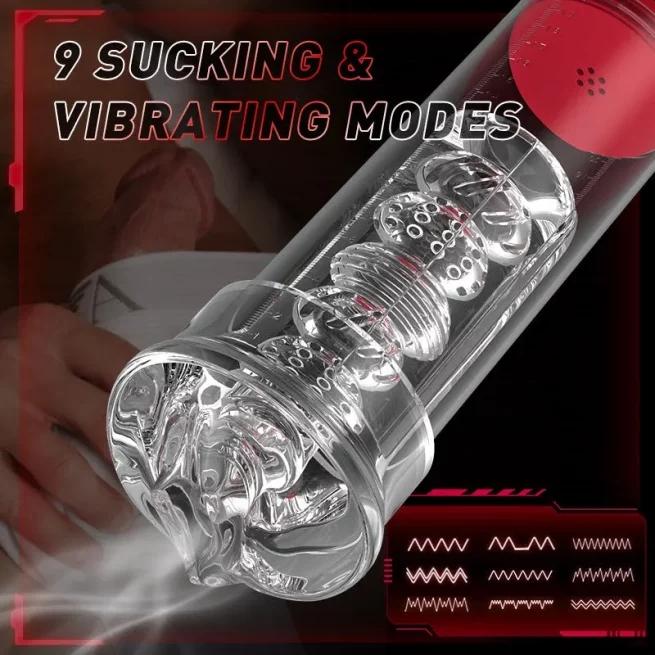 2 in 1 Automatische männliche Masturbationstasse 2 in 1 Saugnapf Männliche Masturbationsprodukte Männliches Sexspielzeug Erwachsene Produkte Blowjob Blowjob