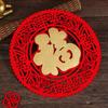 Flocked Window Sticker 3D Spring Festival Decoration  2024 Chinese New Year