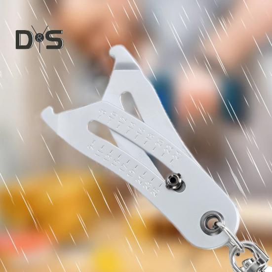 Portable Thread Size Checker Keychain Precision Thread Ruler Precise Nut And Bolt Thread Checker Inch Metric Hexagon Nut Thread Measuring Gauge