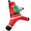 5.9ft Xmas Inflatable Santa Outdoor Decoration Climbing Santa with Present Bag Blow Up Decor Built In LED Light for