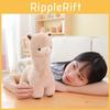 Cute Brown White Alpaca Cartoon Plush Toy Pillow For Kid Gift And Decor Room