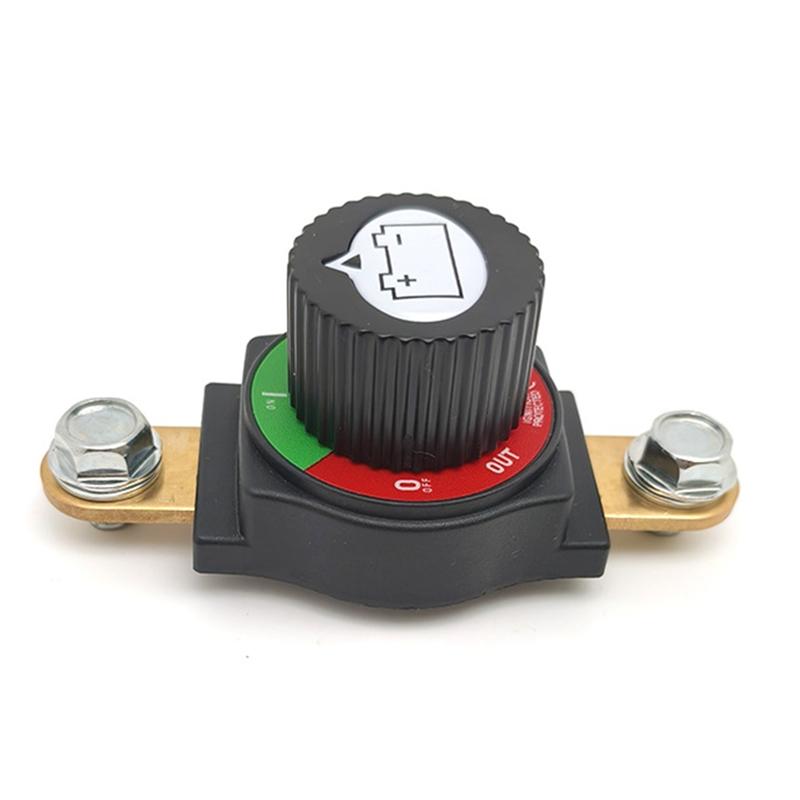 ABLZ-12V-48V Side Post Battery Disconnect Switch For Car For Truck For Rvs Marine And Camping Trailers Battery Cut Off Switch