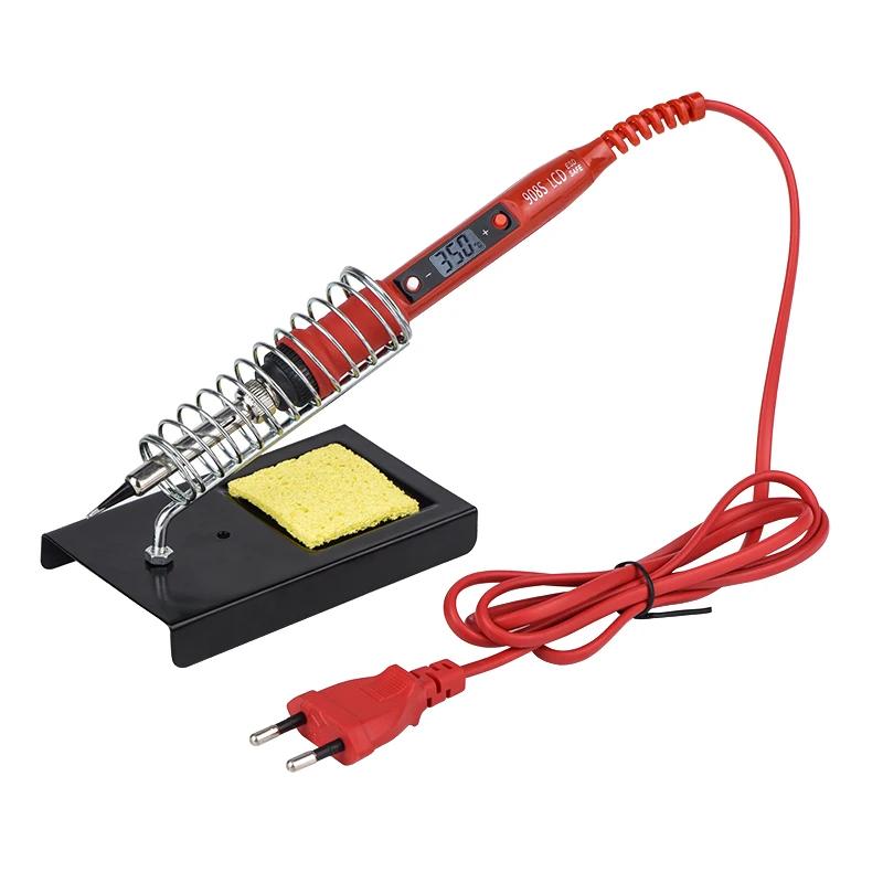 JCD Soldering Iron Kit With Digital Multimeter Adjustable Temperature 220V 80W LCD Welding Tools Ceramic Heater Soldering Tips