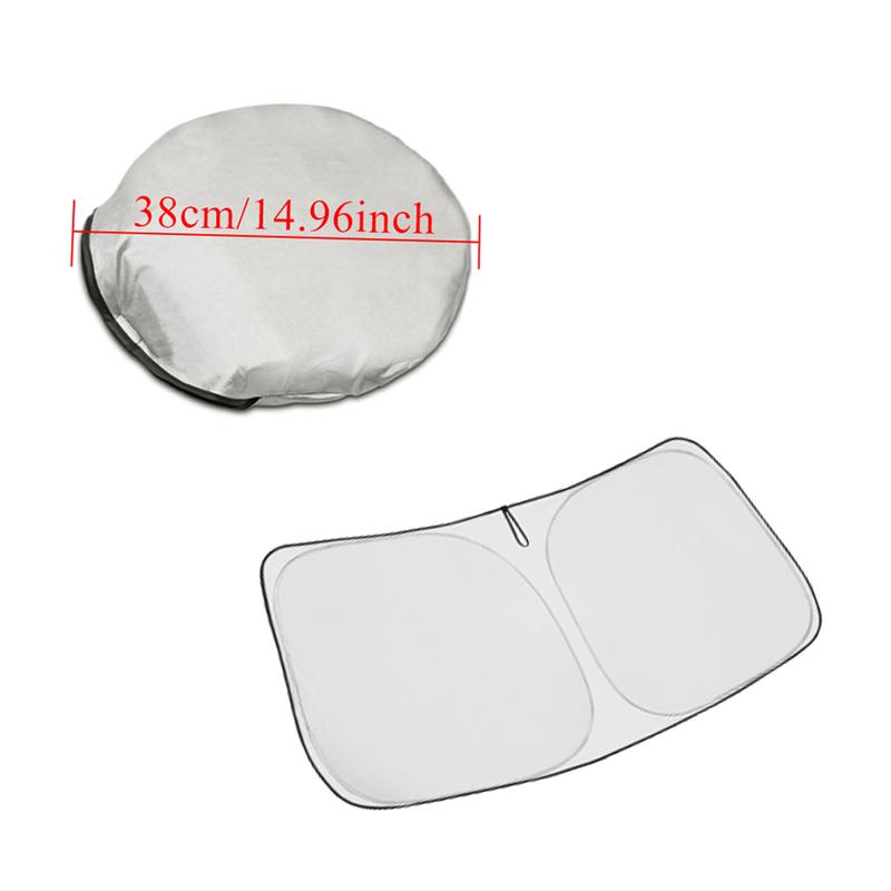 Fit for Volvo XC90 2016-2024 Car Front Windshield Sun Shade Double Circle Car Windscreen Summer Sunshade Visor Auto Accessories