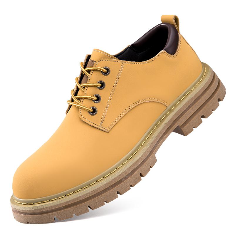 Calzado Mocasines Amarillos Hombre Zapatos De Cuero Genuino Para