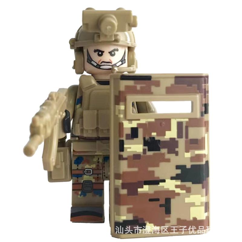 Ninja Warrior Superhero Doll With Weapon Single Building Block Assembly Toy
