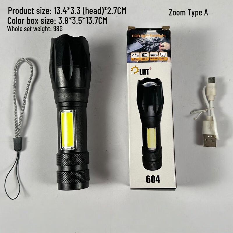 WGP Rechargeable LED Emergency Flashlight
