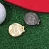 Hat Clip Ball Marker Creative Bitcoin Shaped Magnetic Golf Mark Fashion Golf Accessories Jewelry Gifts For Golfers Friends