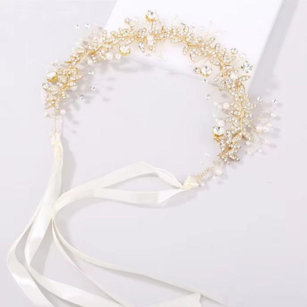 Sparkling Bridal Headband Gold/Silver Bridesmaid Headwear High-quality Hair Accessories Girls