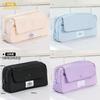 Multilayer Canvas Pencil Case With Large Capacity For Students And Office Use