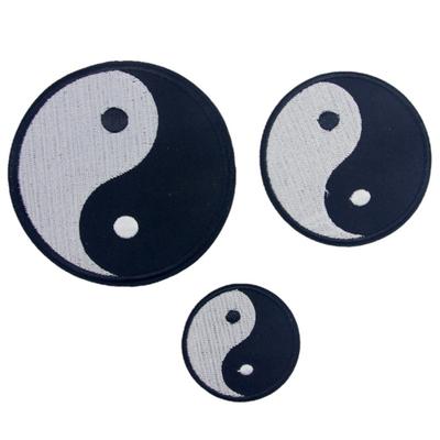 Chinese Traditional Yin-Yang Symbol DIY Applique Embroidered Sew Iron On Patch