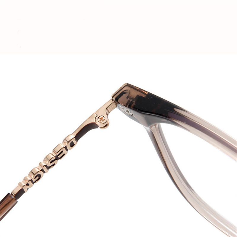 Oversized Tea Frame Square Nearsighted Glasses For Women TR90 Student Light-sensitive Glasses With Diopters 0 -0.5 -0.75 To -6.0