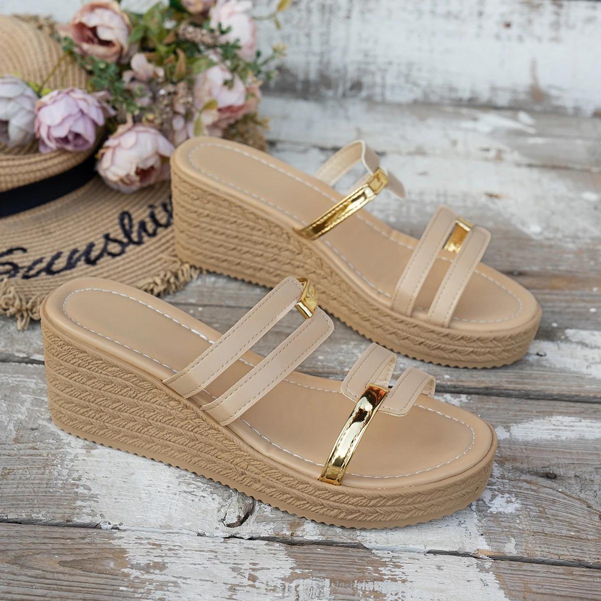 

Женские тапочки 2024 Новые Весенне-осенние Модные Уличные Сандалии Повседневные Удобные Роскошные Тапочки Слайды Женские Zapatos De Mujer 36 абрикосовый