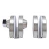 Serratura per Porta in Vetro Adatta per Vetro da 10 mm 12 mm Acciaio Inossidabile Doppi Catini Battente Spinta Scorrimento Controllo Accessi Ufficio Vetro