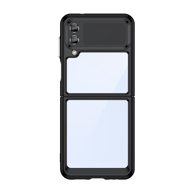 Applicable To Colorful Samsung Z Fold1 Mobile Phone Case Z Flip1 Mobile Phone Case All-inclusive Acrylic Solid Color Anti-drop Case