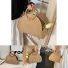 Chic Khaki Casual Tote Bag For Women Stylish 2024 Winter Collection Soft Weave Design