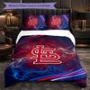 St. Louis Cardinals Pattern Microfiber 3Pcs Bedding Set Decor Duvet Cover Set For Bedroom Home Use