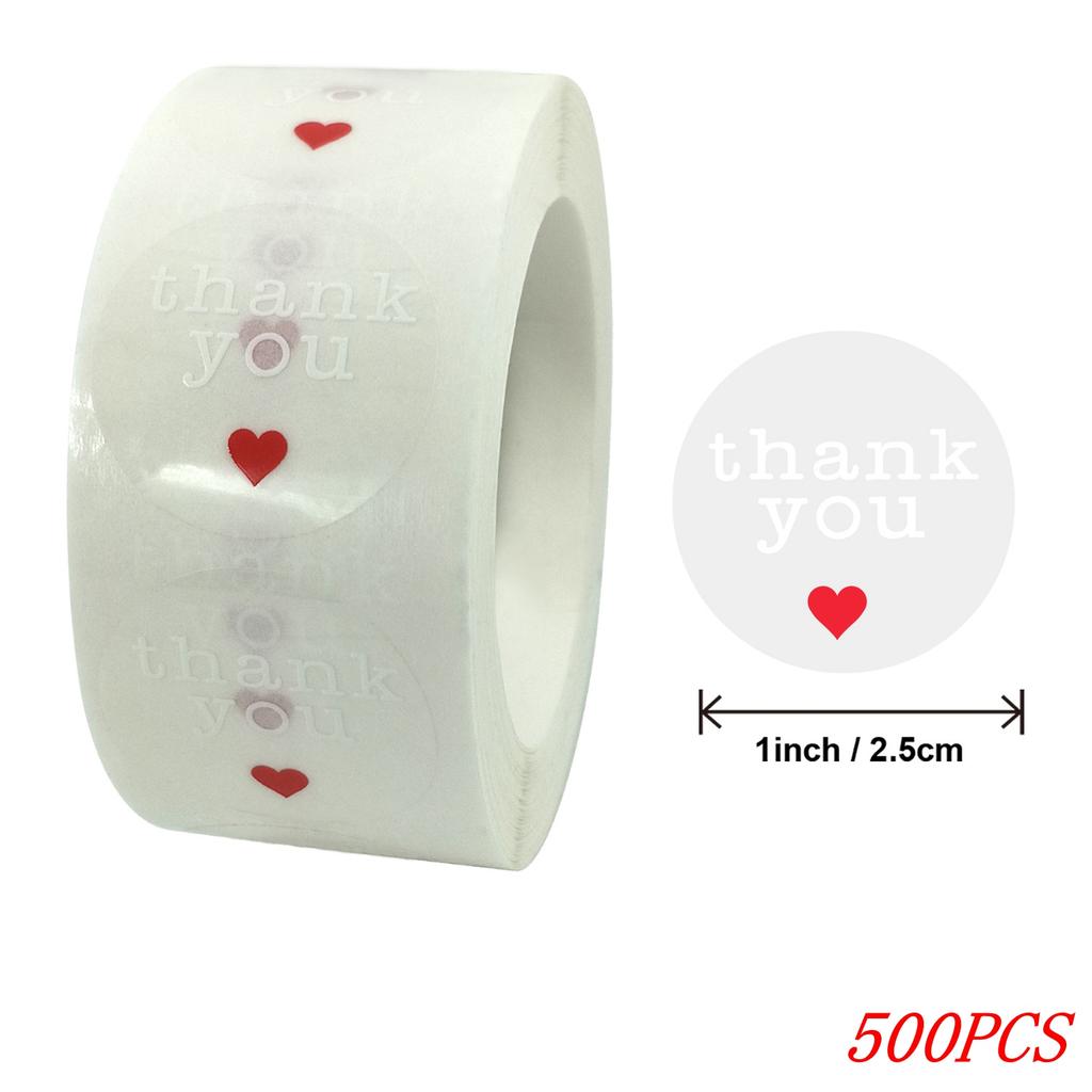50-500pcs 1inch Clear Gold Foil Thank You Stickers for Envelope Sealing Label Stickers Pretty Things Inside for Gifts Package