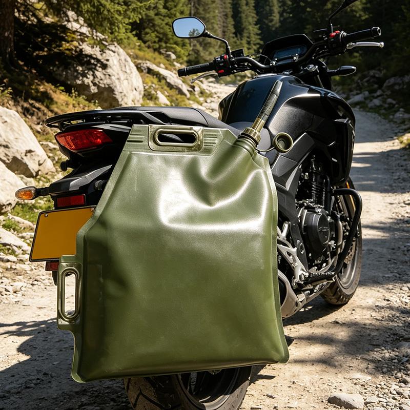 Outdoor soft oil bag 5L gasoline bag Diesel bag 10L 20L 30L Oil delivery conduit Foldable Suitable for off-road motorcycle ATV Car