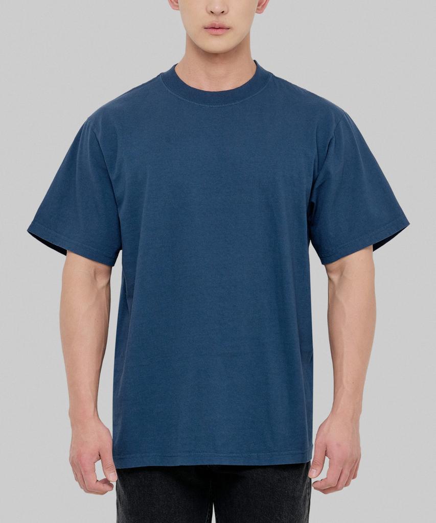 SHAKA WEAR [2Pack] 7.5Oz Garment-Dyed Oversized Plain Short Sleeve T-Shirt_Color (Type A)