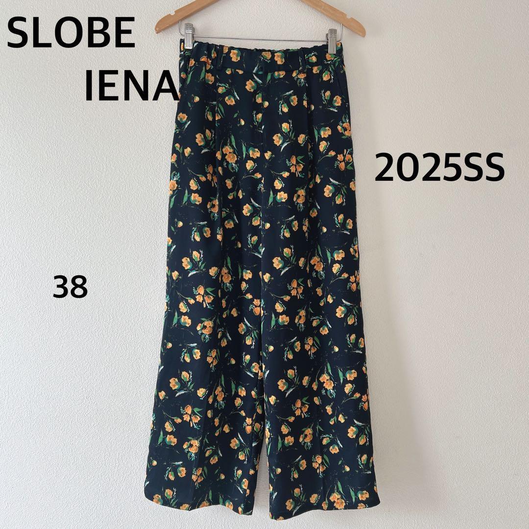 Beautiful itemSLOBE IENA Assorted Flower Pants Navy 38