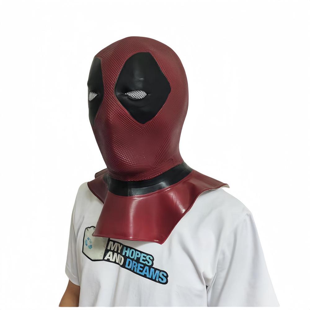 Deadpool Mask Latex Halloween Costume Accessory For Cosplay And Parties