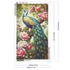 5D DIY Full Round Drill Diamond Painting Peony Peacock Kit Home Decoration