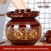 Traditional Sichuan Earthenware Pickle Jar with Lid