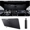 2025 Upgrade Car Windshield Sun Shade Windshield Sunshade Umbrella [Star Fabric] Protect Car from Sun Rays&Heat Damage Keeps Vehicle Cool, Spring