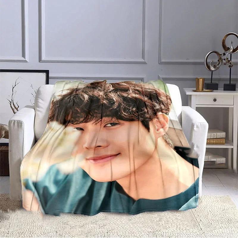 Korean Drama Our Beloved Summer Series Printed Blankets Choi Woo-shik Kim Da Mi Print Flannel Blanket Tv Show Quilt Fans Gift