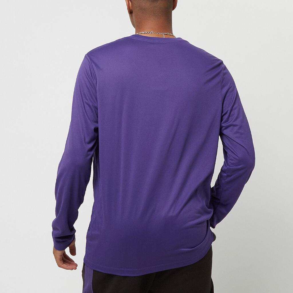 Nike Dri-FIT NBA Los Angeles Lakers Graphic Print Crew Neck Long Sleeve T-Shirt Men Tops Purple FD9953-504