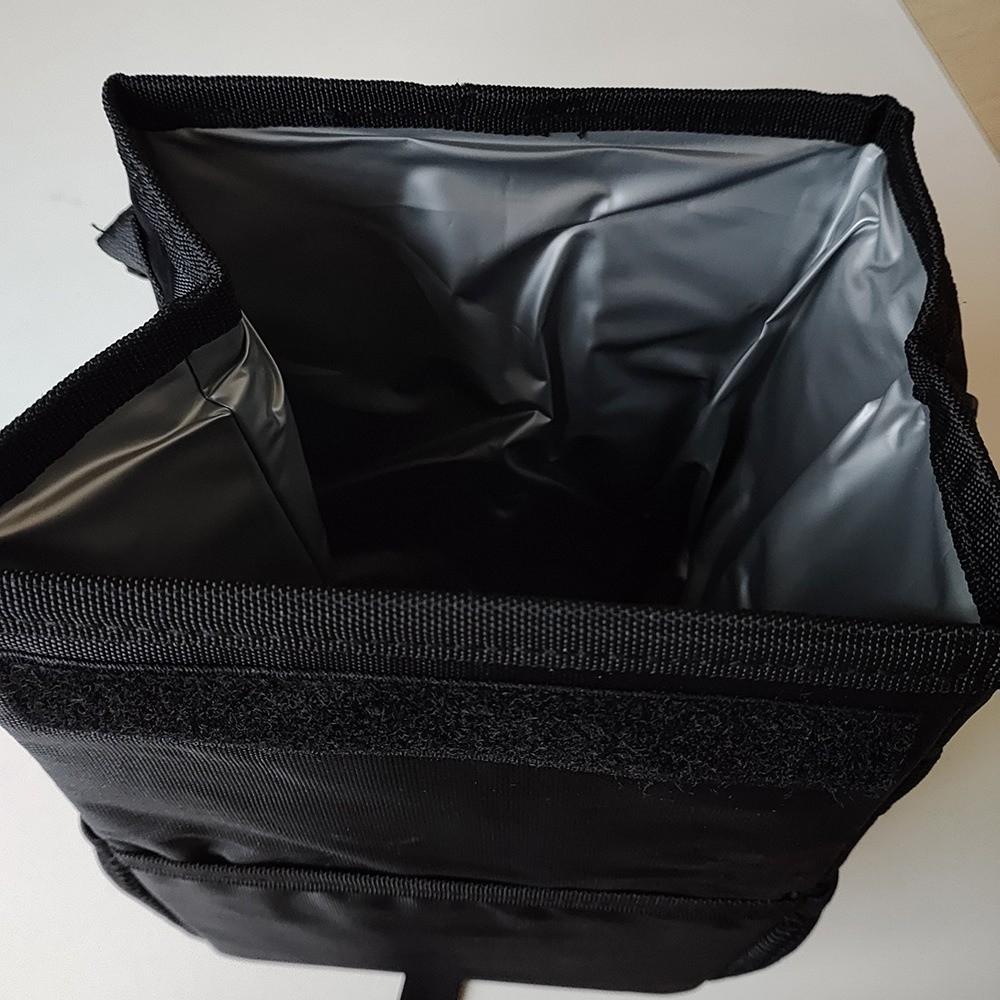 Auto Organizer Car Trash Can with Lid Storage Pockets Car Trash Bag  Gift